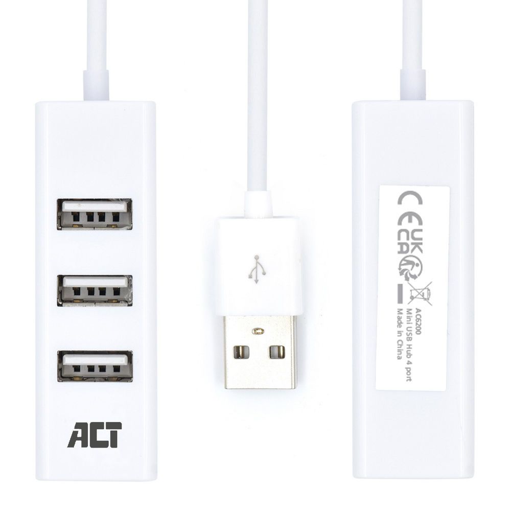 ACT AC6200 USB Hub 4port White