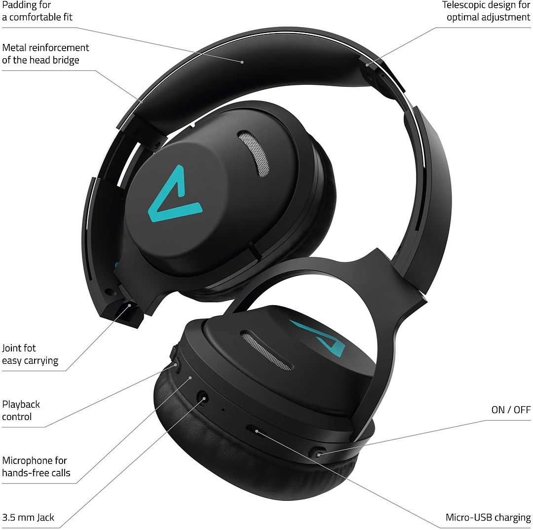 Lamax Muse2 Wireless Headset Black