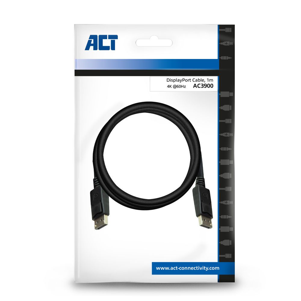 ACT AC3900 DisplayPort cable male - male 1m Black