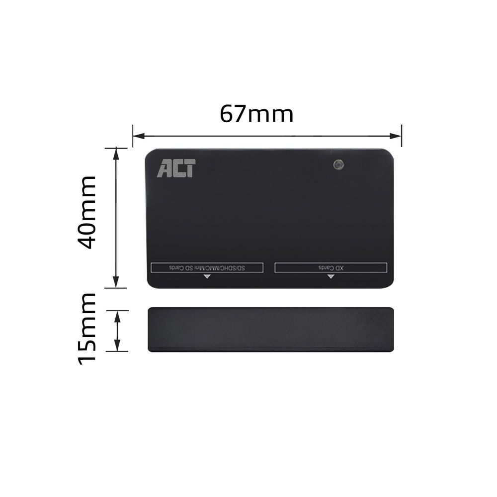 ACT AC6025 64-in-1 Card Reader Black