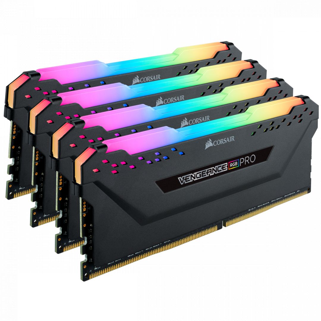 Corsair 64GB DDR4 3600MHz Kit(4x16GB) Vengeance RGB Pro Black