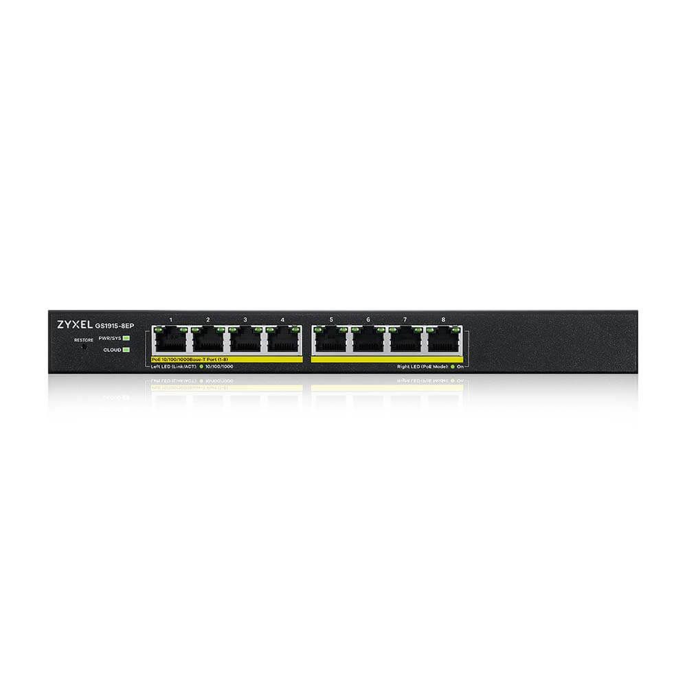 ZyXEL GS1915-8EP 8-port GbE Smart Managed Switch