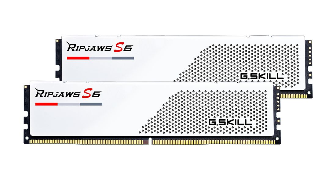 G.SKILL 32GB DDR5 5600MHz Kit(2x16GB) Ripjaws S5 White