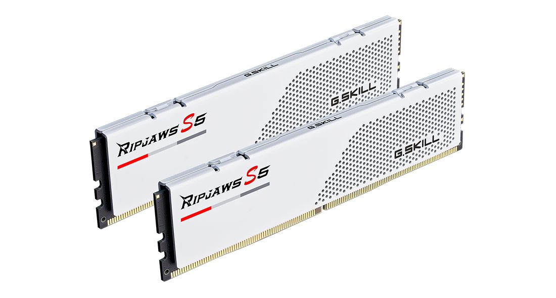 G.SKILL 64GB DDR5 5200MHz Kit(2x32GB) Ripjaws S5 White