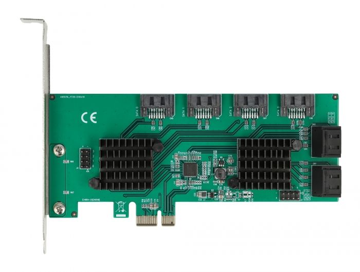 DeLock 8 port SATA PCI Express x1 Card - Low Profile Form Factor