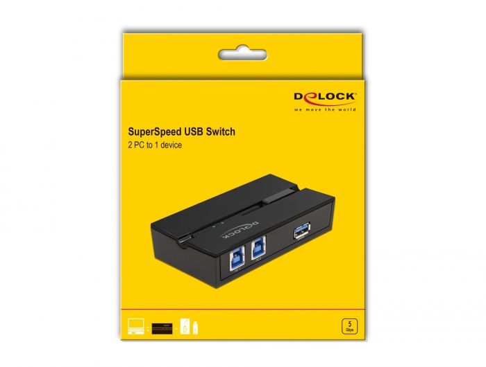 DeLock USB 3.0 Switch 2 PC to 1 device