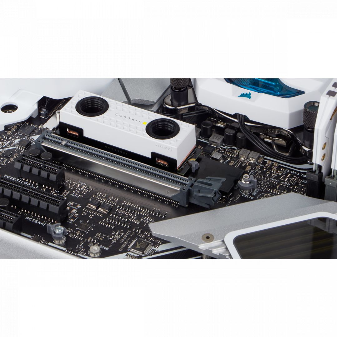 Corsair Hydro X Series XM2 M.2 SSD Water Block White