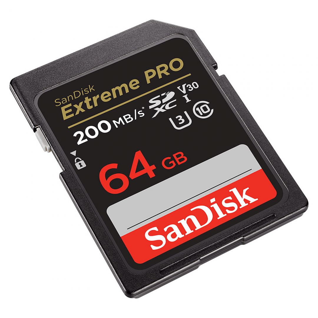 Sandisk 64GB SDXC Class 10 U3 V30 Extreme Pro