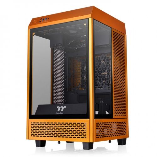 Thermaltake The Tower 100 Mini Tempered Glass Metalic Gold