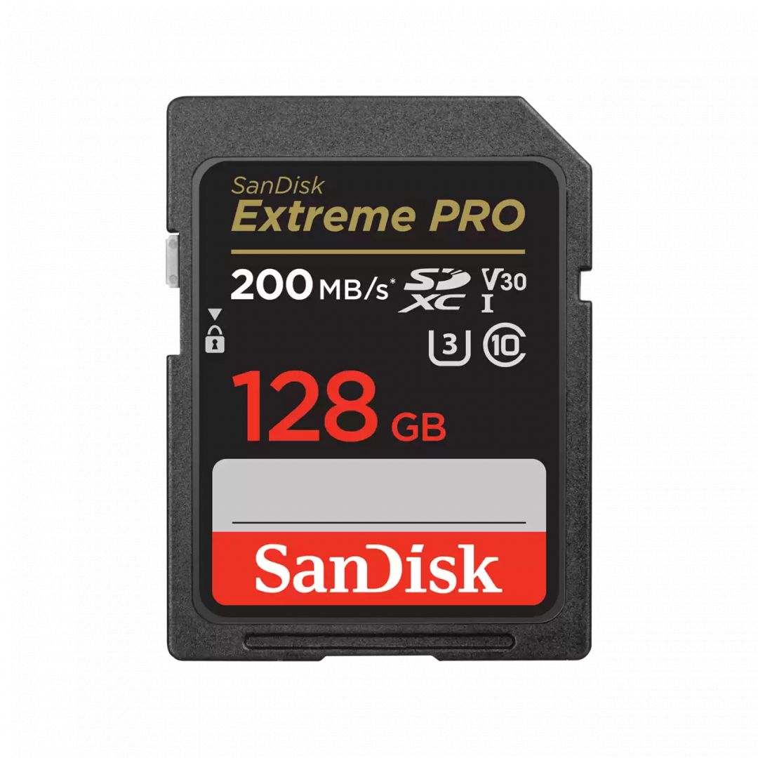 Sandisk 128GB SDXC Extreme Pro Class 10 U3 UHS-I V30