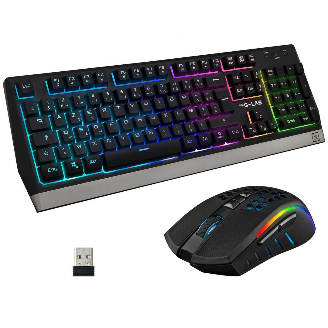 The G-Lab Combo Tungsten Keyboard + Mouse Black US