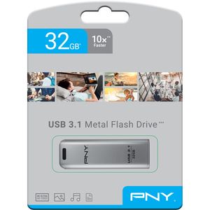 PNY 32GB Elite Steel USB 3.1 Metal