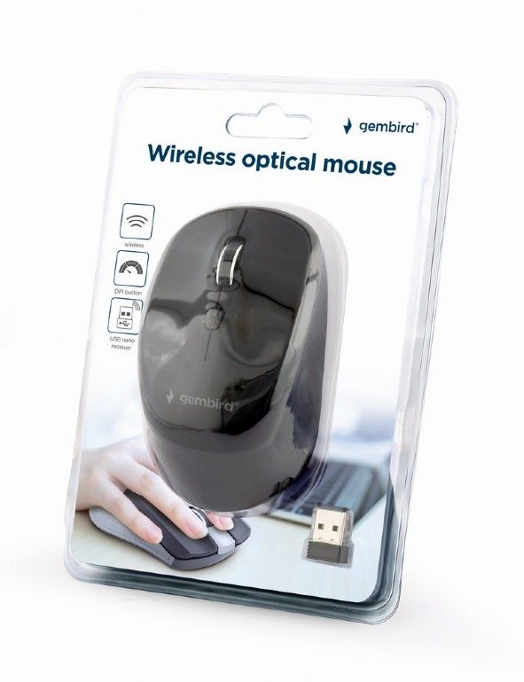 Gembird MUSW-4B-05 Wireless optical mouse Black