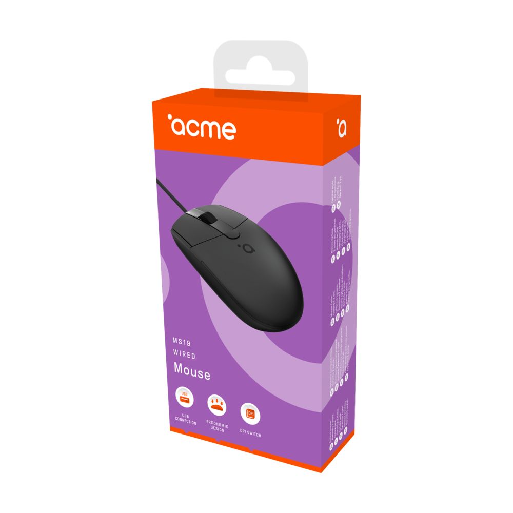 ACME MS19 Optical Mouse Black