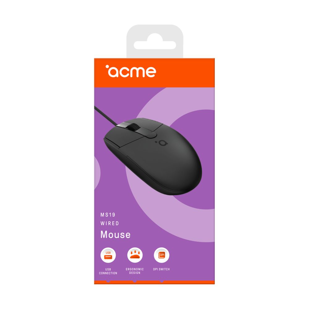 ACME MS19 Optical Mouse Black