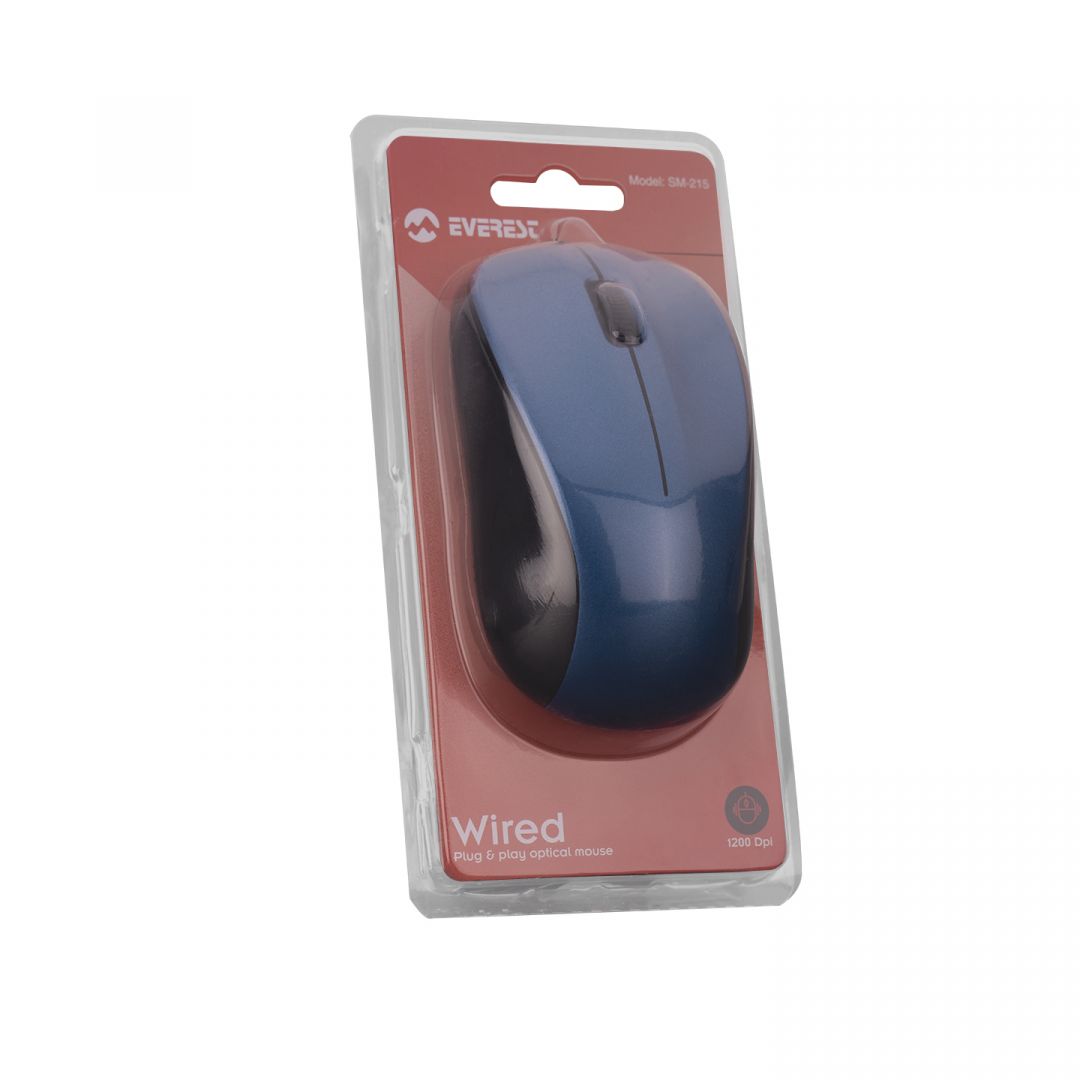 Everest SM-215 Optical Mouse Blue