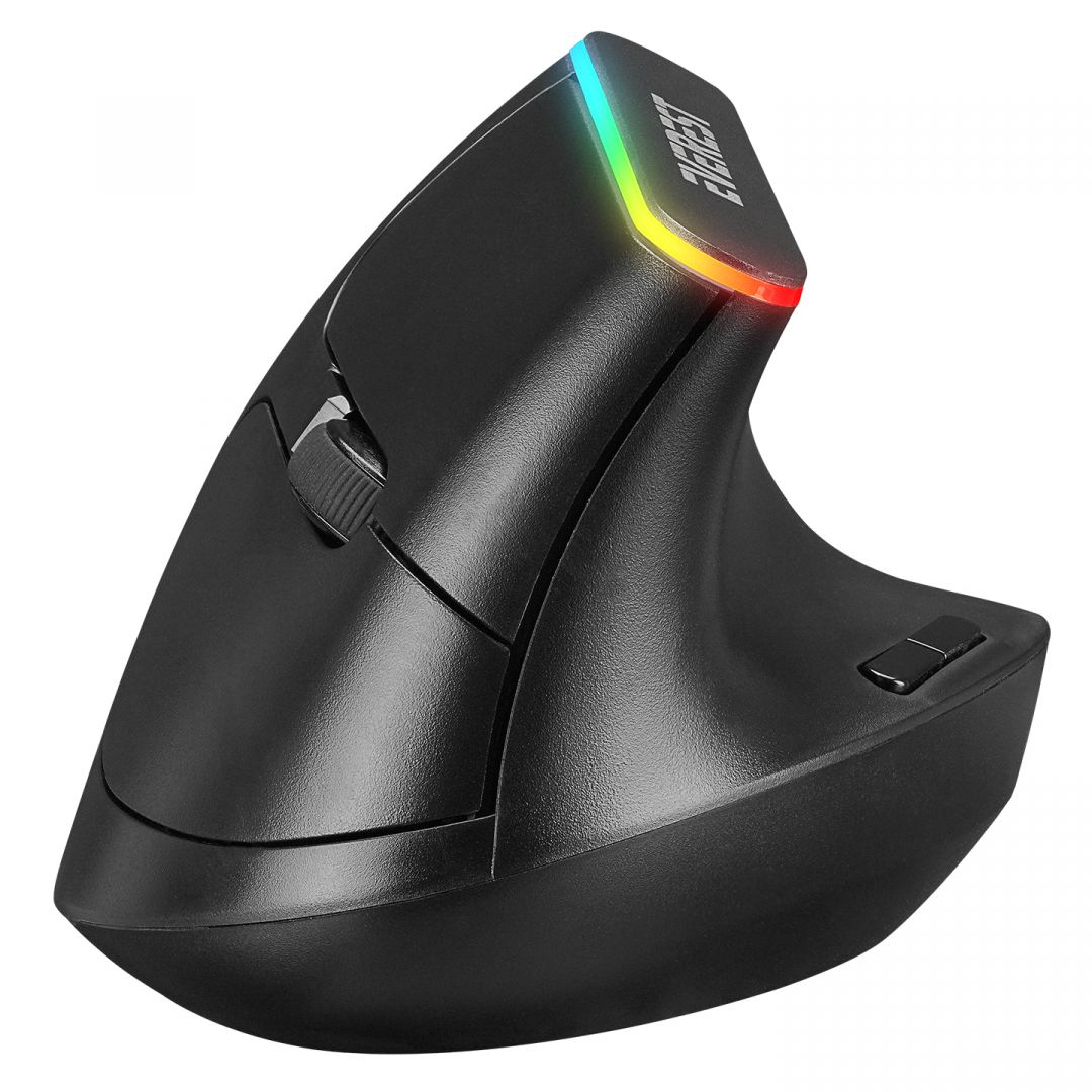 Everest SMW-618 Ergonomic RBG Optical Wireless Mouse Black