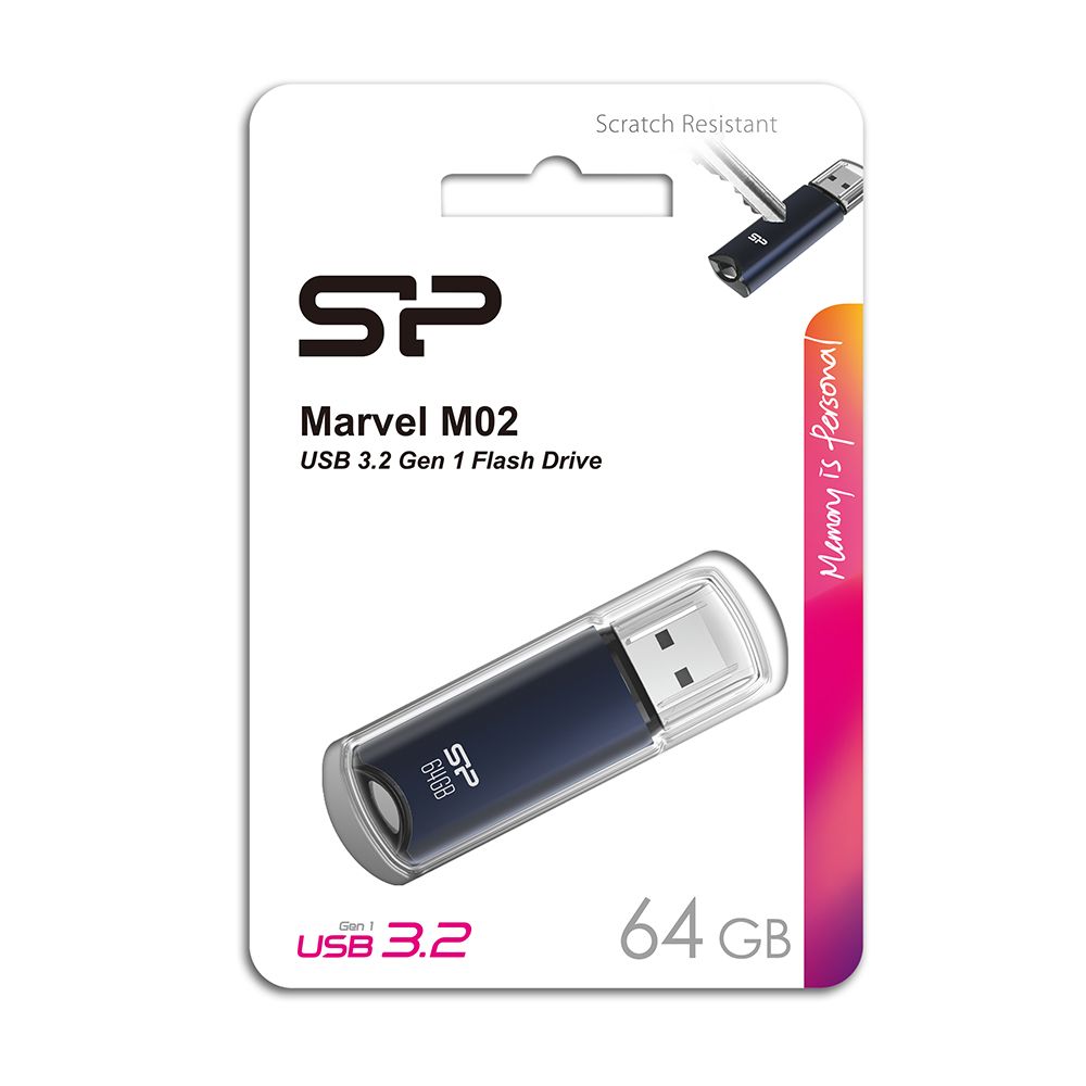 Silicon Power 64GB Marvel M02 USB3.2 Blue