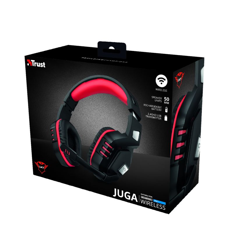 Trust GXT 390 Juga Wireless Gaming Headset Black