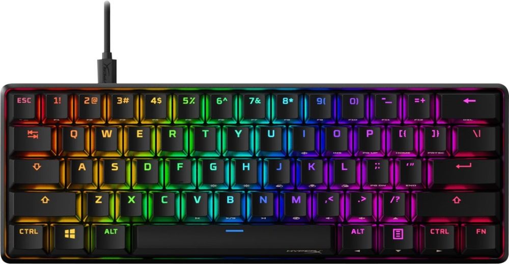 HP HyperX Alloy Origins 60 RGB HX Red Switch Mechanical Gaming Keyboard Black US