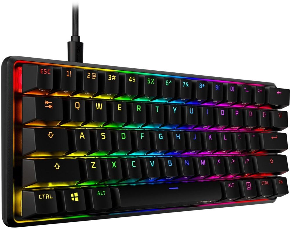 HP HyperX Alloy Origins 60 RGB HX Red Switch Mechanical Gaming Keyboard Black US