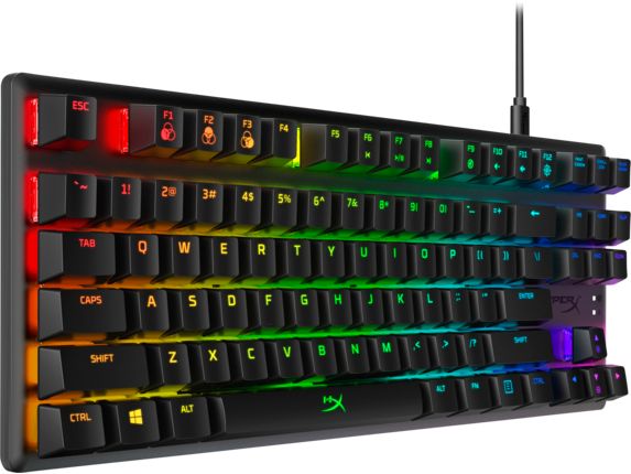 HP HyperX Alloy Origins Core RGB HX Aqua Switch Mechanical Gaming Keyboard Black US