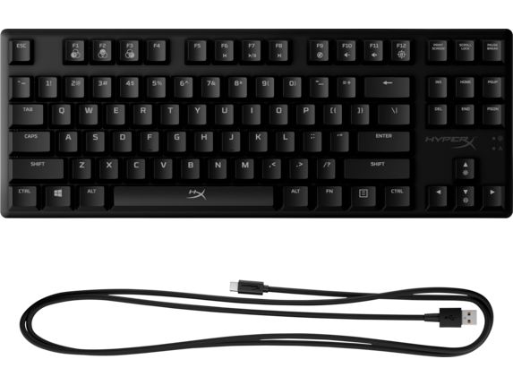 HP HyperX Alloy Origins Core RGB HX Aqua Switch Mechanical Gaming Keyboard Black US