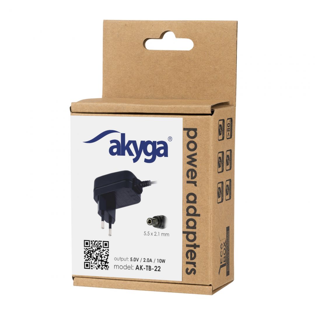 Akyga AK-TB-22 Adapter 5V/2A 10W Black