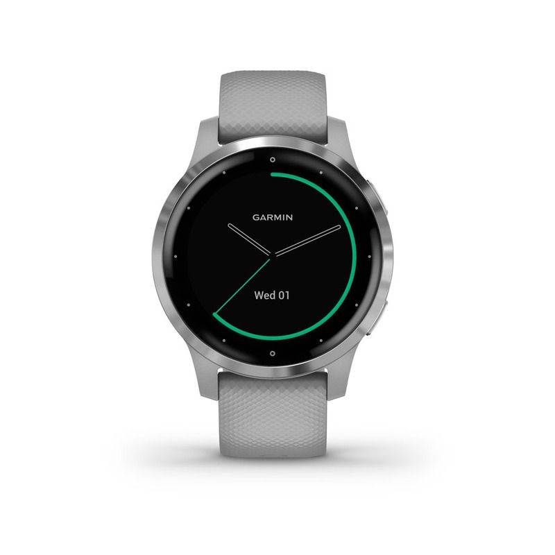 Garmin Vivoactive 4S Powder Grey with Silver Hardware