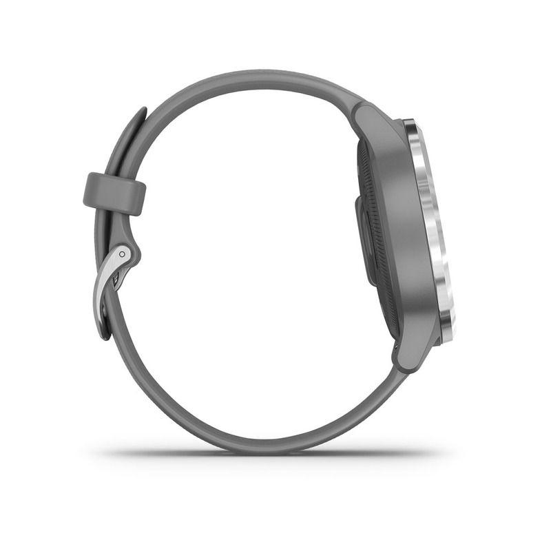 Garmin Vivoactive 4S Powder Grey with Silver Hardware