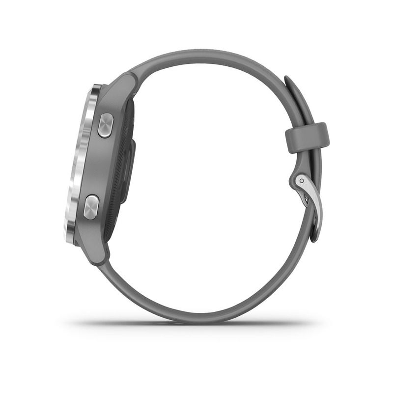 Garmin Vivoactive 4S Powder Grey with Silver Hardware