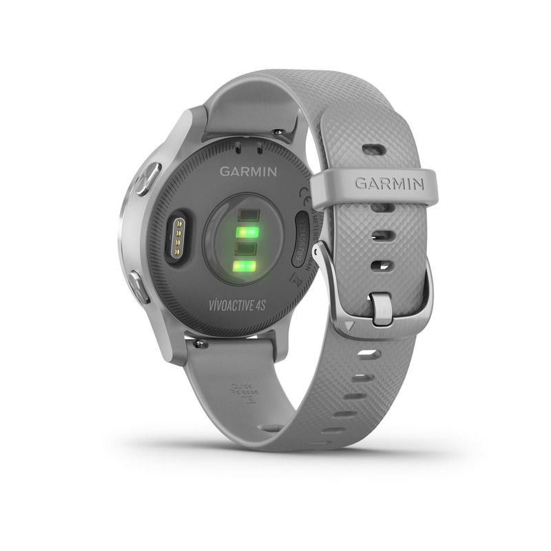 Garmin Vivoactive 4S Powder Grey with Silver Hardware