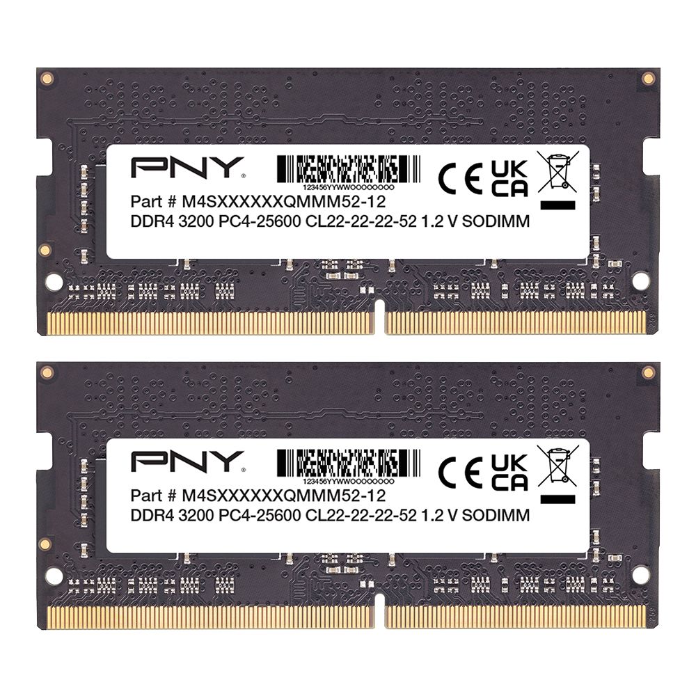 PNY 16GB DDR4 3200MHZ Kit(2x8GB) SODIMM Performance