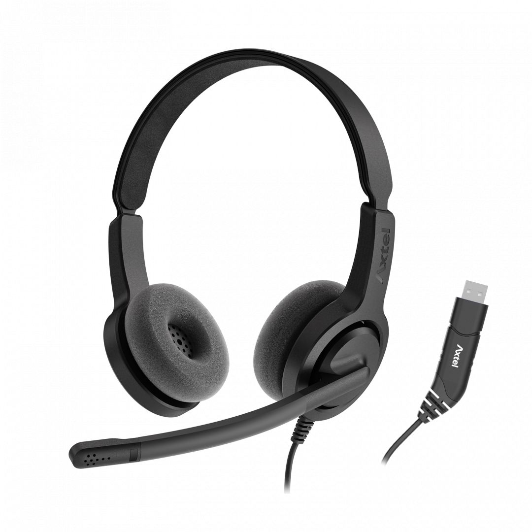 Axtel Voice USB28 HD duo NC Headset Black