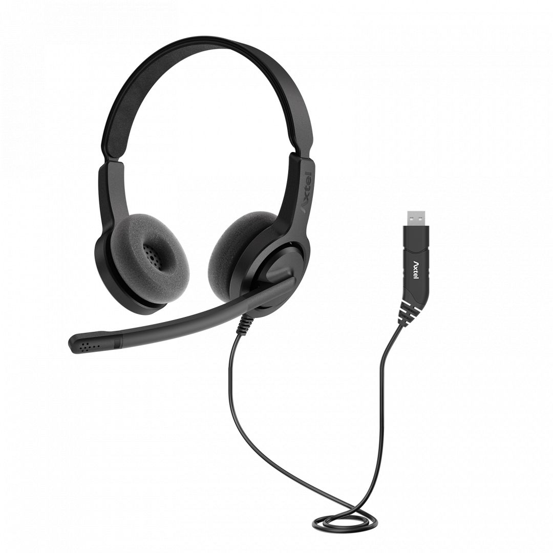 Axtel Voice USB28 HD duo NC Headset Black