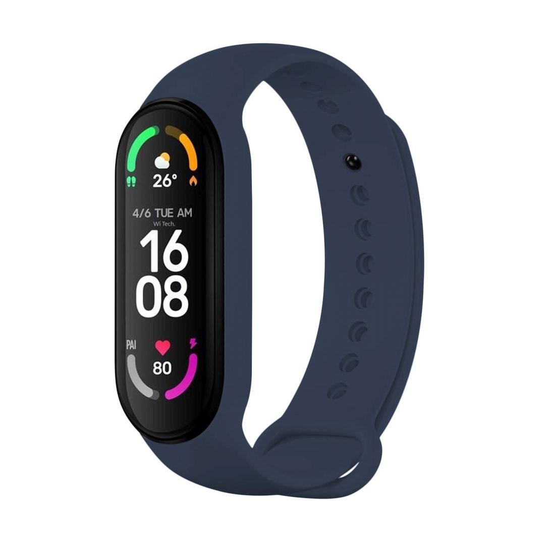 FIXED Silicone Strap for Xiaomi Band 7/ Mi Band 6/ Mi Band 5 Blue