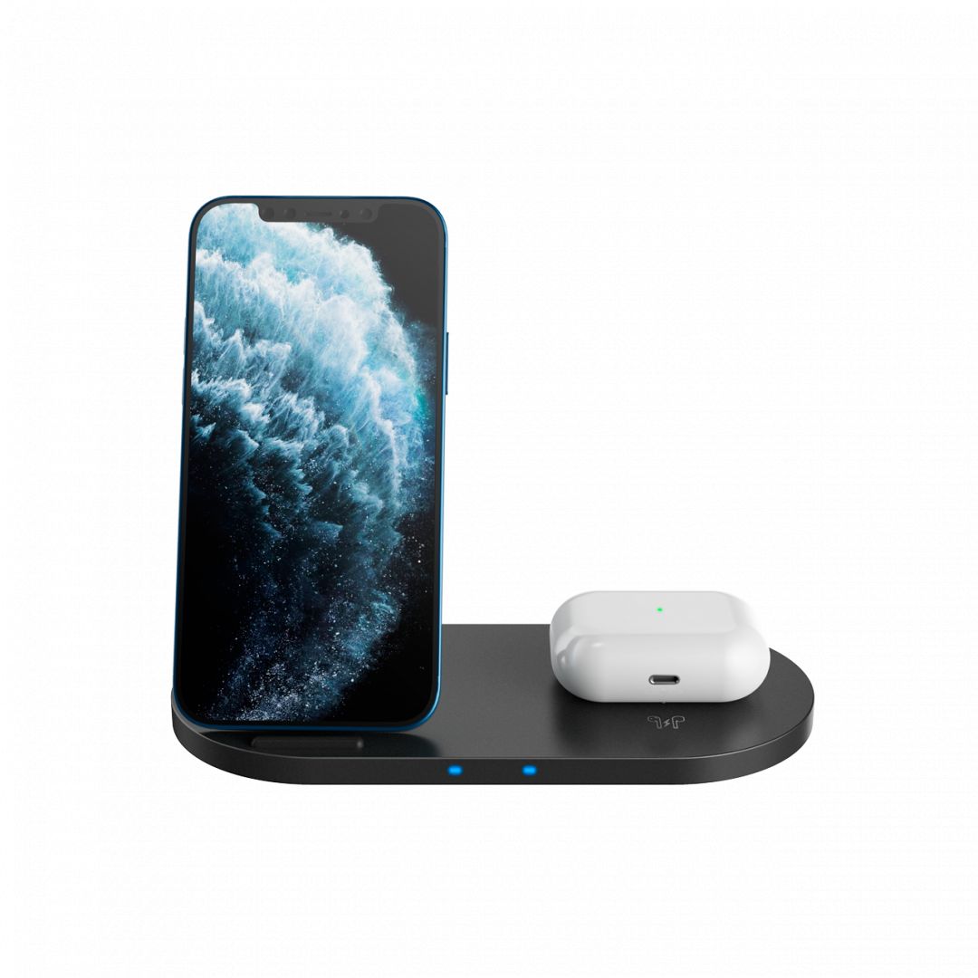 Canyon WS-202 2in1 Wireless Charger Black