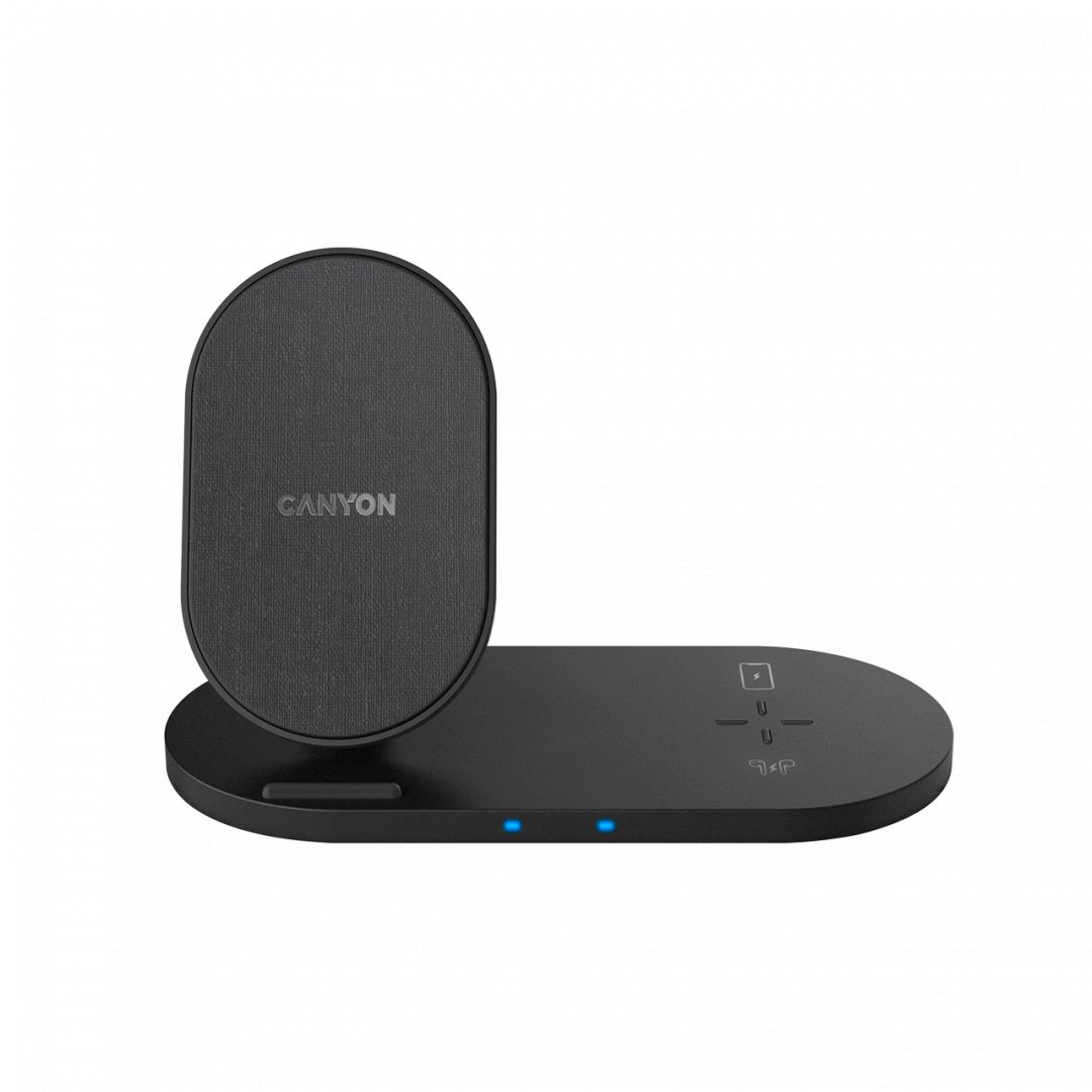 Canyon WS-202 2in1 Wireless Charger Black