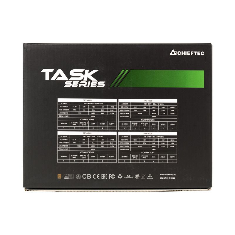 Chieftec 600W 80+ Bronze Task TPS-600S