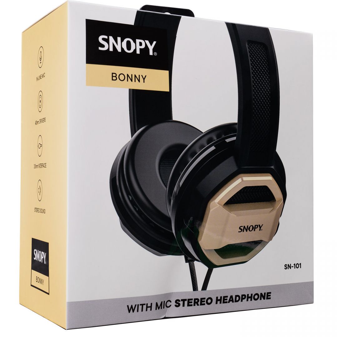 Snopy  SN-101 Bonny Headset Black/Gold