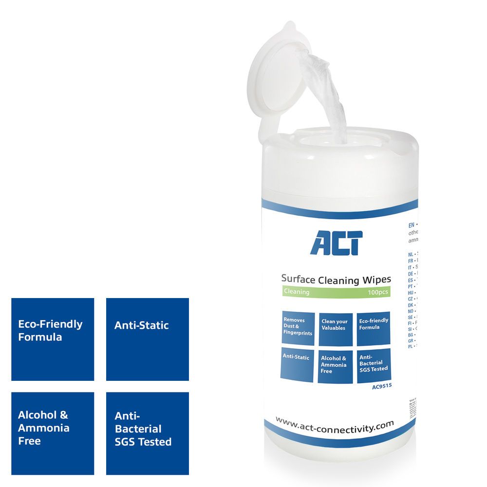 ACT AC9515 Surface Cleaning Wipes