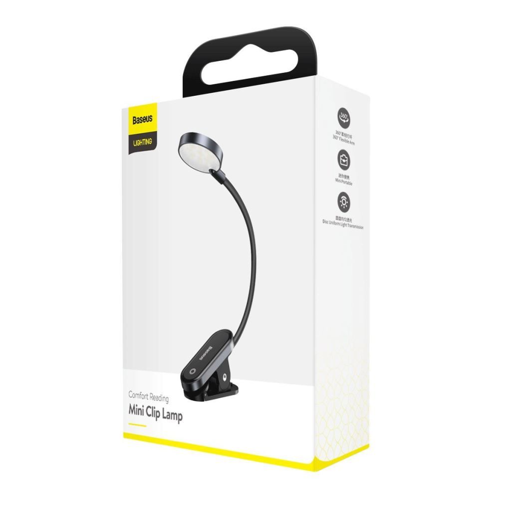 Baseus  Comfort Mini Clip Lamp Gray