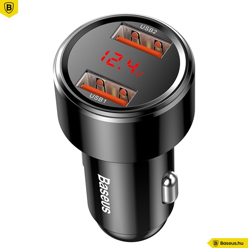 Baseus  Magic Series QC 3.0 6A + 6A Car Charger Black