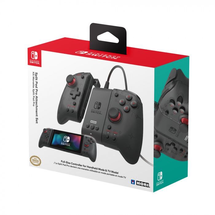 Hori Nintendo Switch Split Pad Pro Attachment Set Black