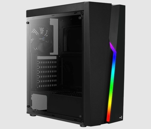 Aerocool HÁZ  Aerocool Bolt RGB ATX Fekete Akril üveg