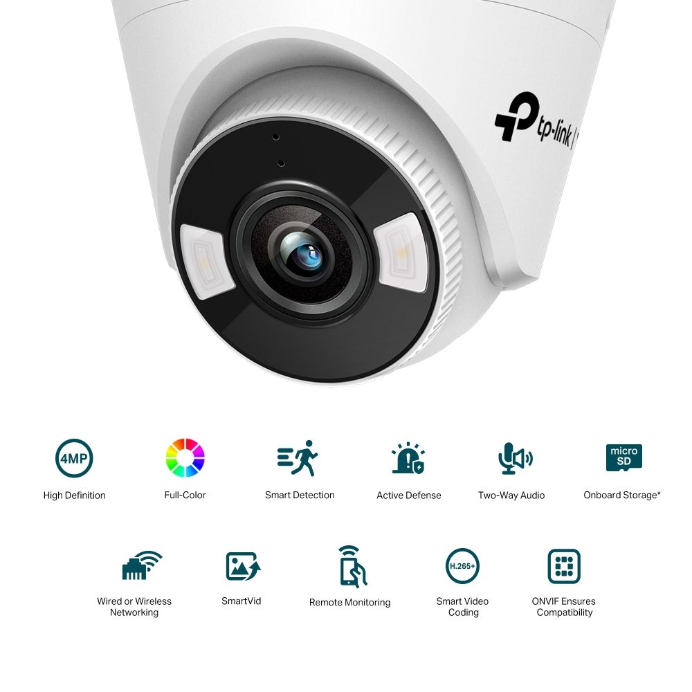 TP-Link VIGI C440 4mm 4MP Turret Network Camera