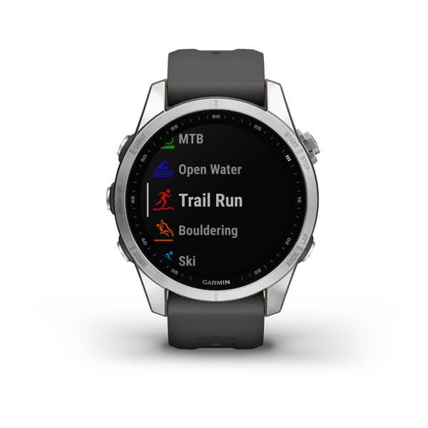 Garmin fenix 7S Silver with Graphite Band