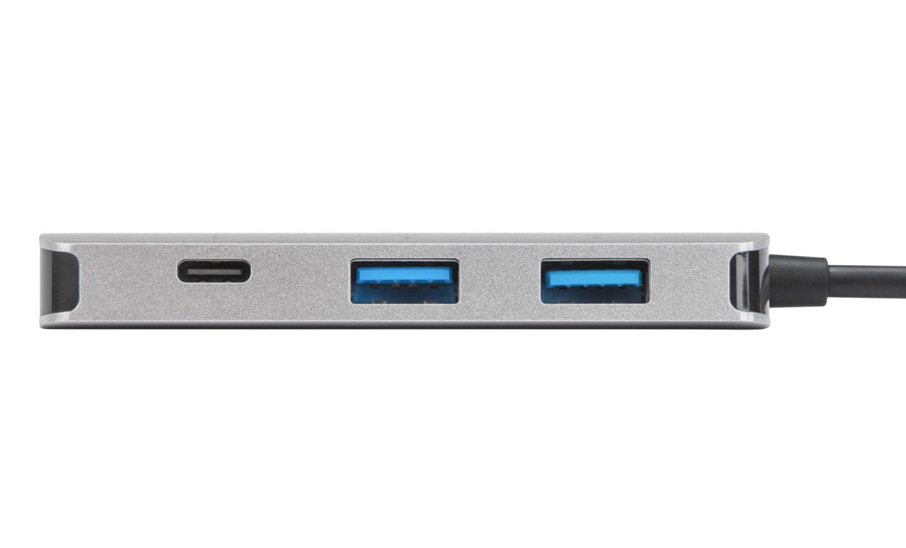 Targus USB-C Multi-Port Hub with 2x USB-A and 2x USB-C Ports with 100W PD Pass-Thru Silver