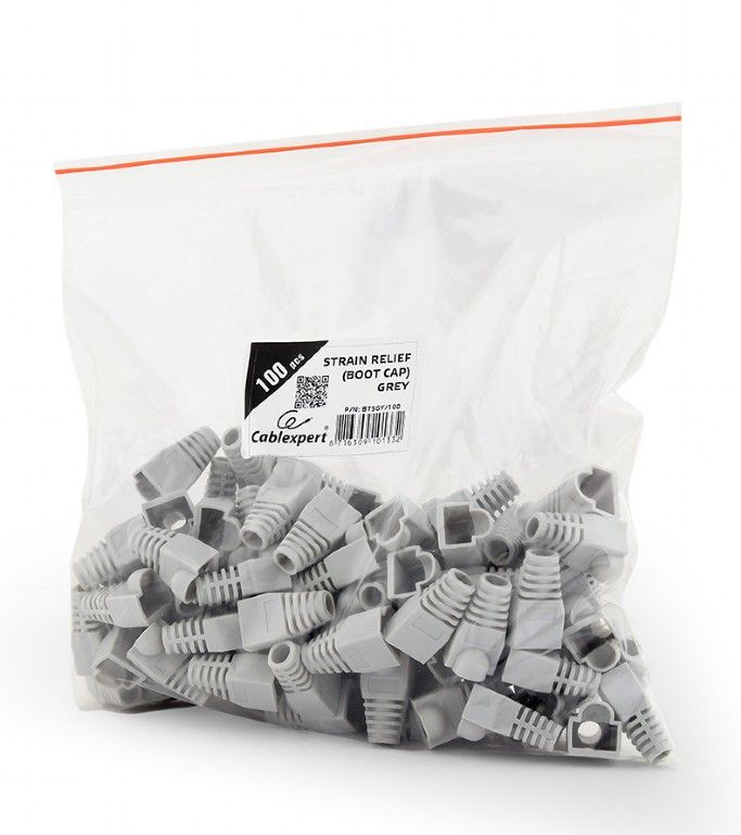 Gembird Strain Relief Gray 100pcs/bag