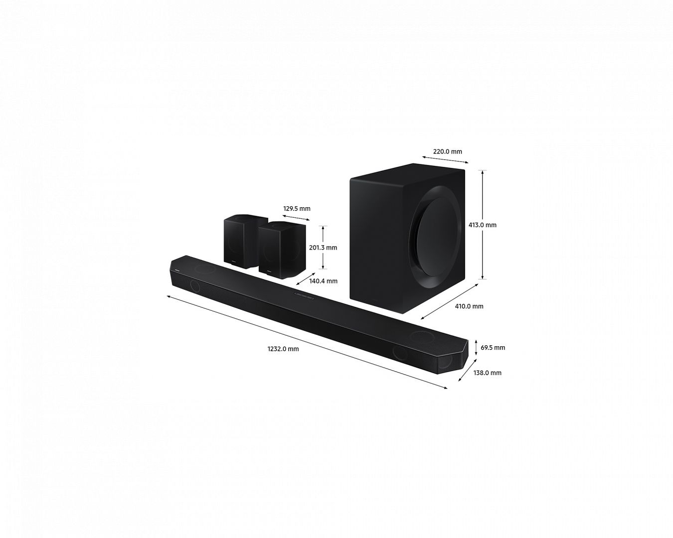 Samsung HW-Q990B 11.1.4ch Soundbar (2022) Black